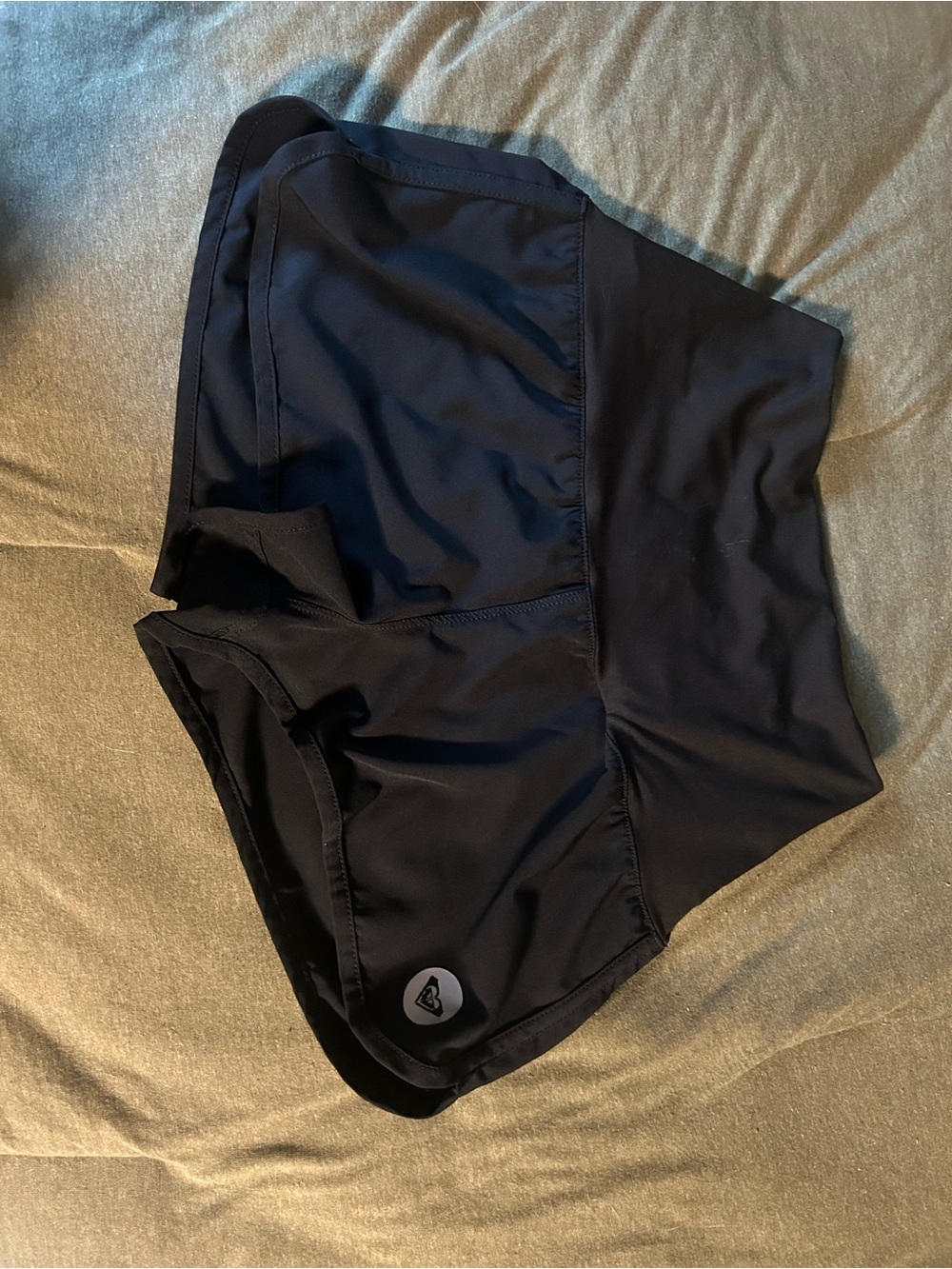 Roxy Black swim Shorts with Subtle Logo Tag